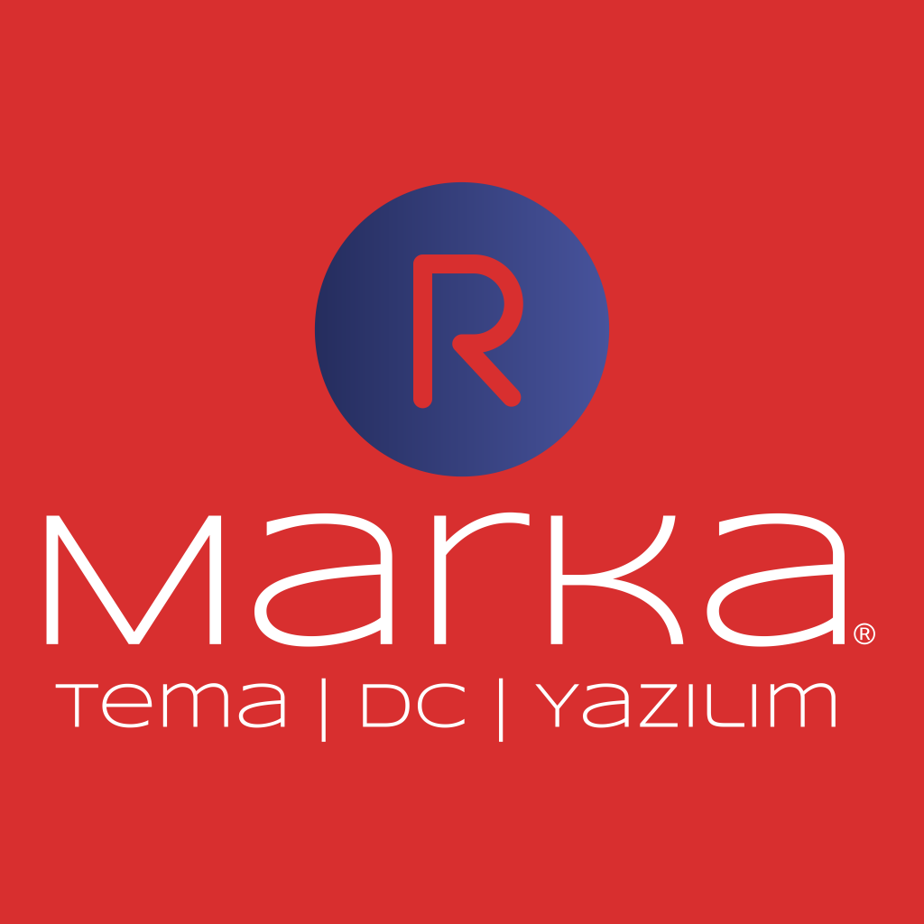 Kırmızı Zemin Beyaz Kare Logo